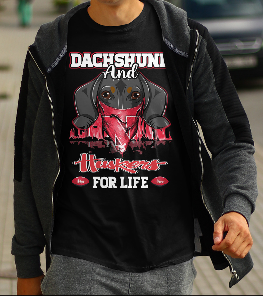 Dachshund And Huskers For Life T-Shirt