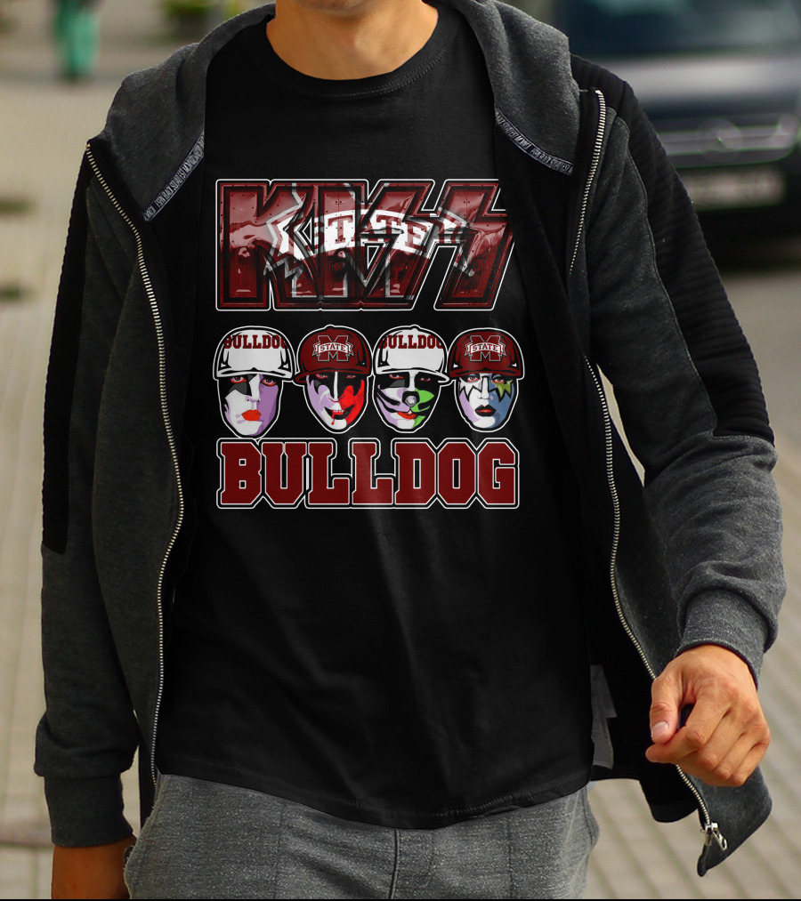 Kiss Mississippi State University Bulldogs Bulldog T-Shirt