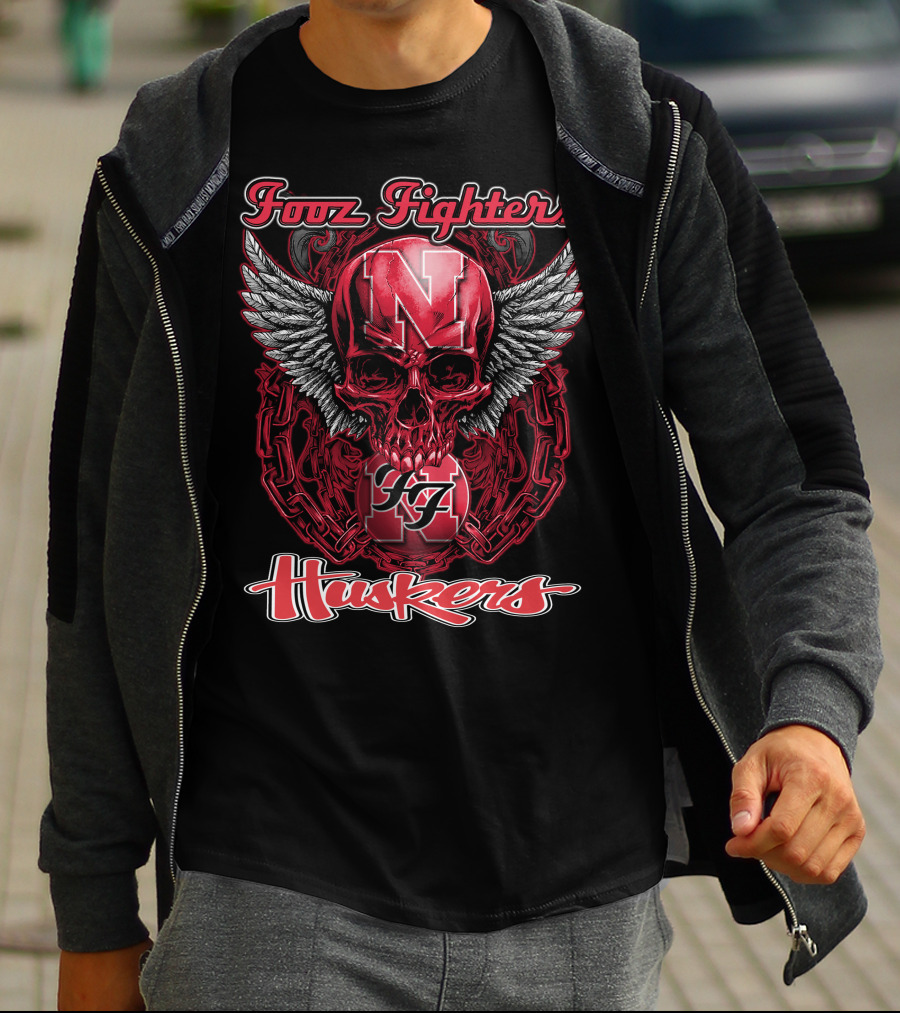 Fooz Fighters N Huskers T-Shirt