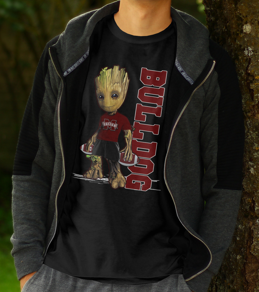 Groot Mississippi State Bulldogs Football Fan T-Shirt