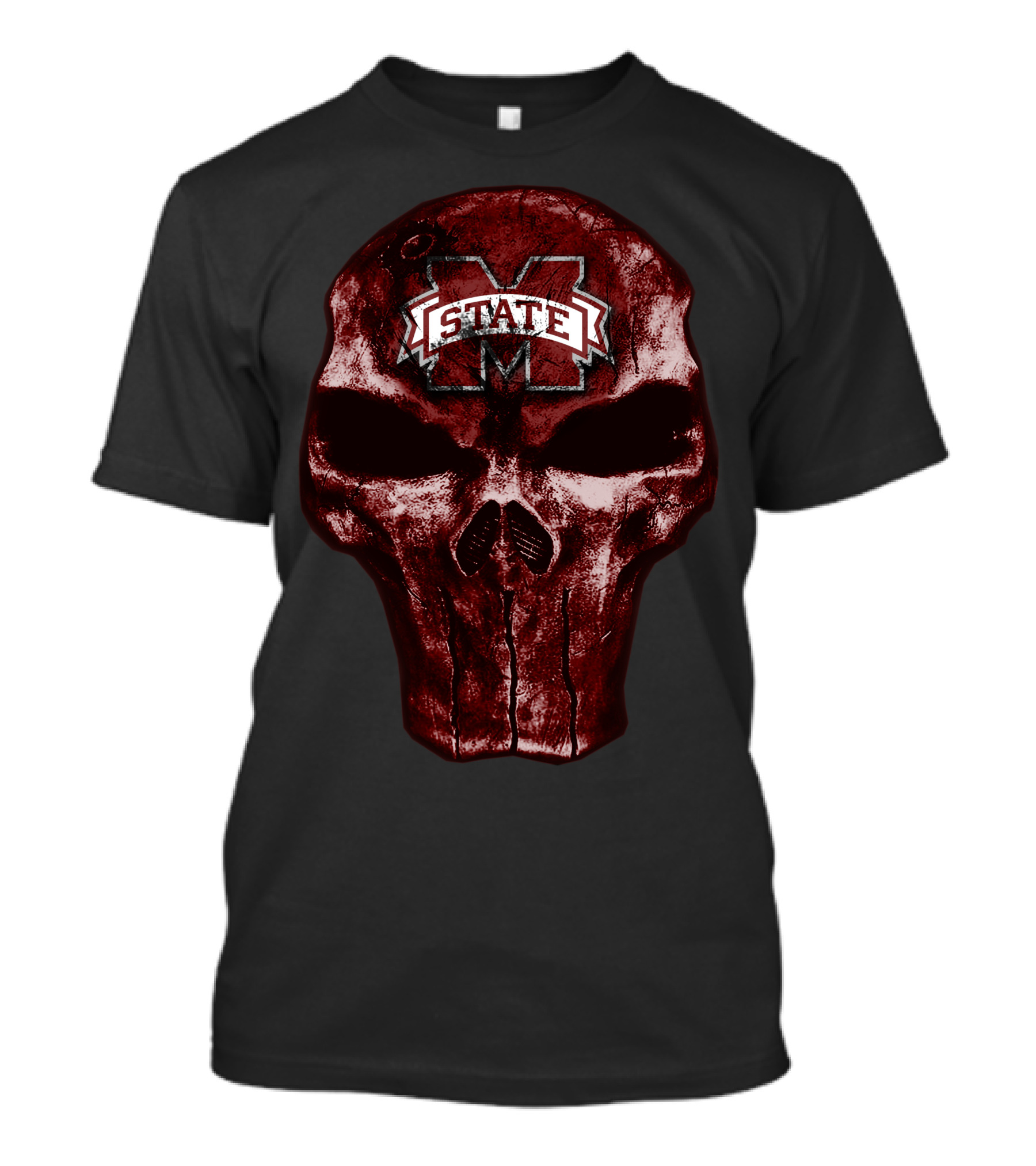 Skull Mississippi State Bulldogs M State T-Shirt