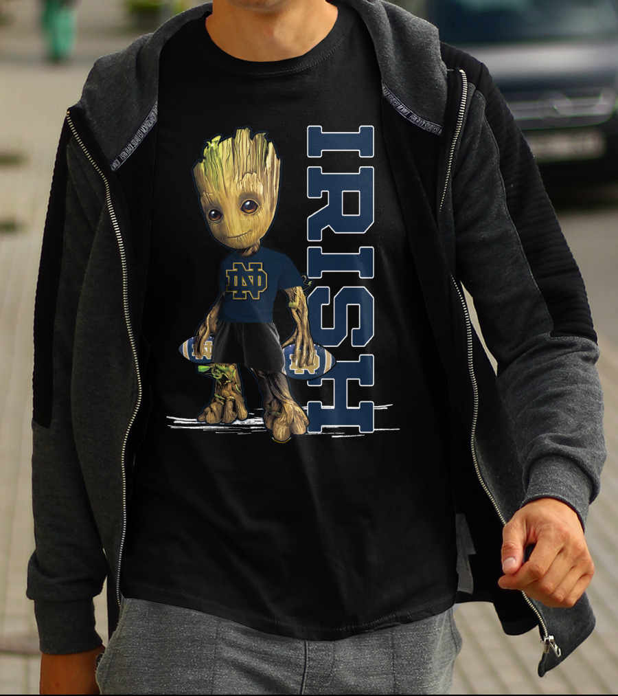 Groot Notre Dame IRISH Football Team Spirit T-Shirt