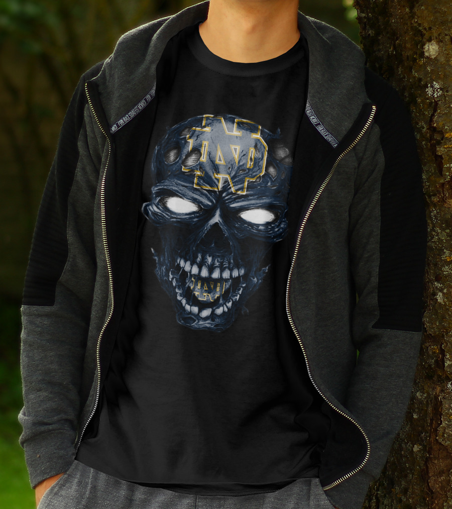 Skull ND Fighting Irish T-Shirt