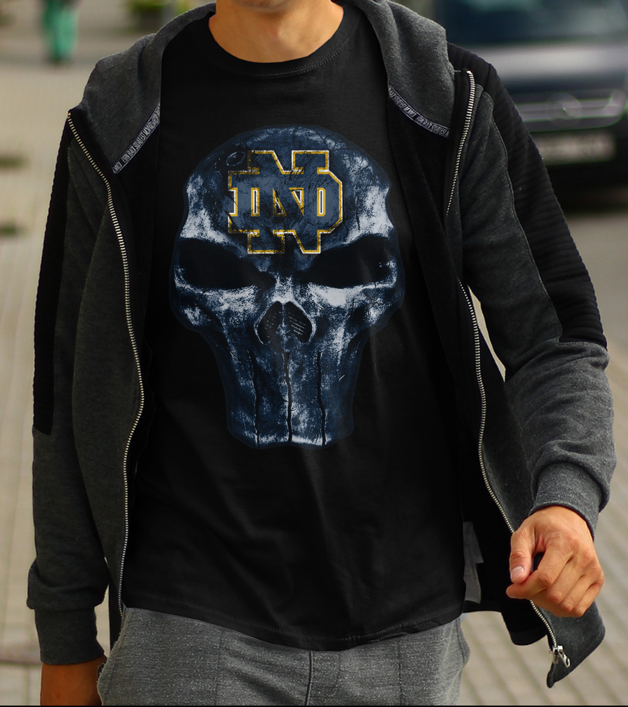 Notre Dame Fighting Irish ND Skull Emblem T-Shirt