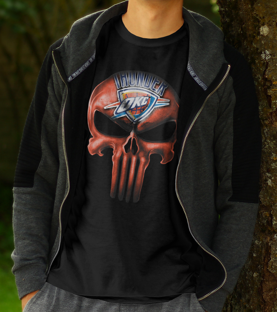 Oklahoma City Thunder Skull OKC T-Shirt