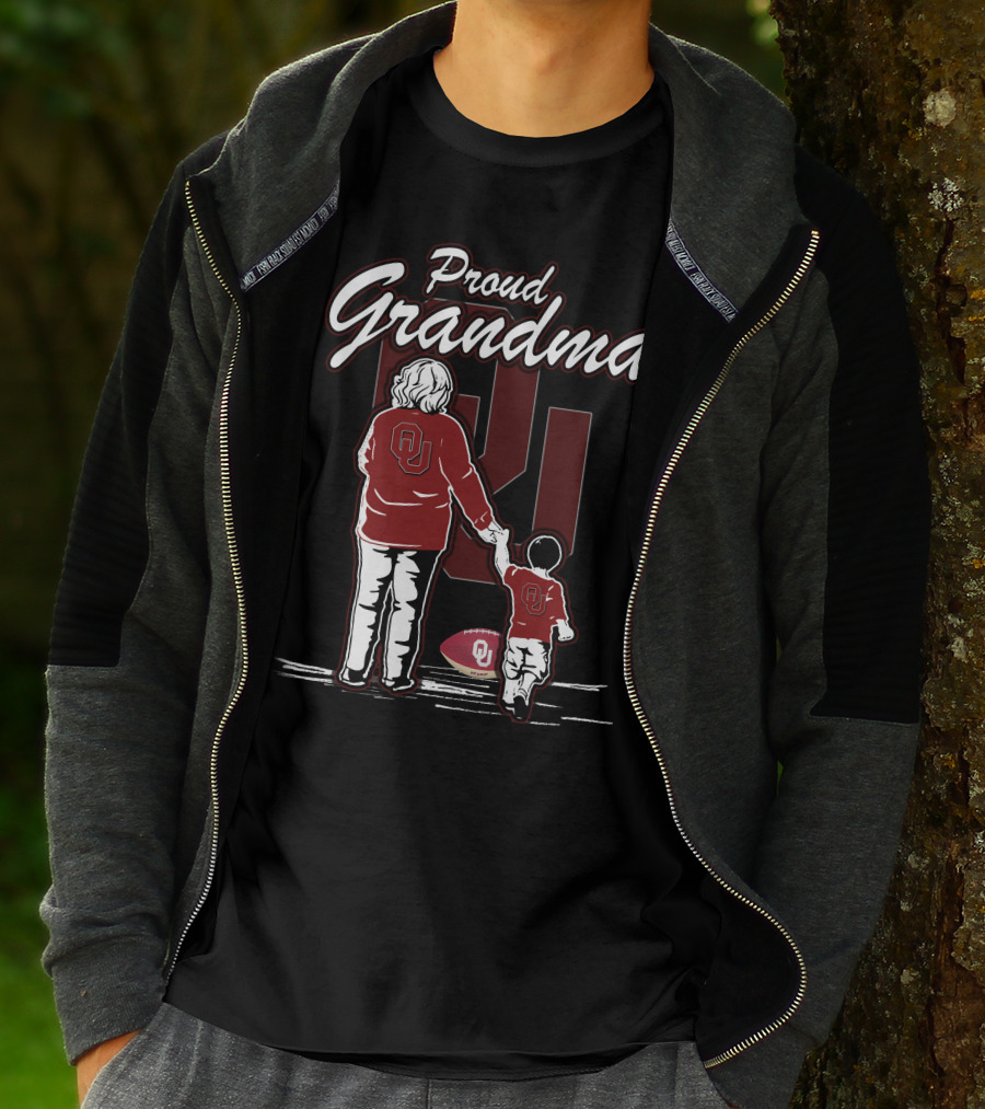 Proud Grandma Oklahoma Sooners OU Football Family T-Shirt