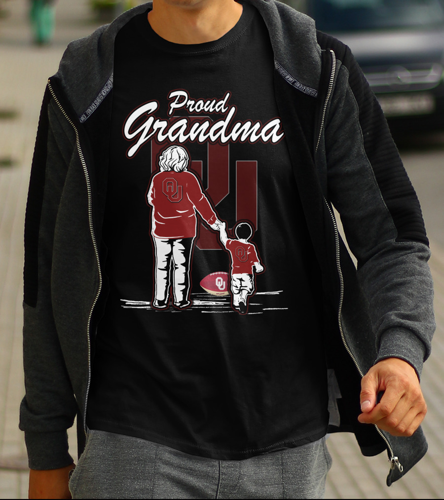 Proud Grandma Oklahoma Sooners OU Football Family T-Shirt