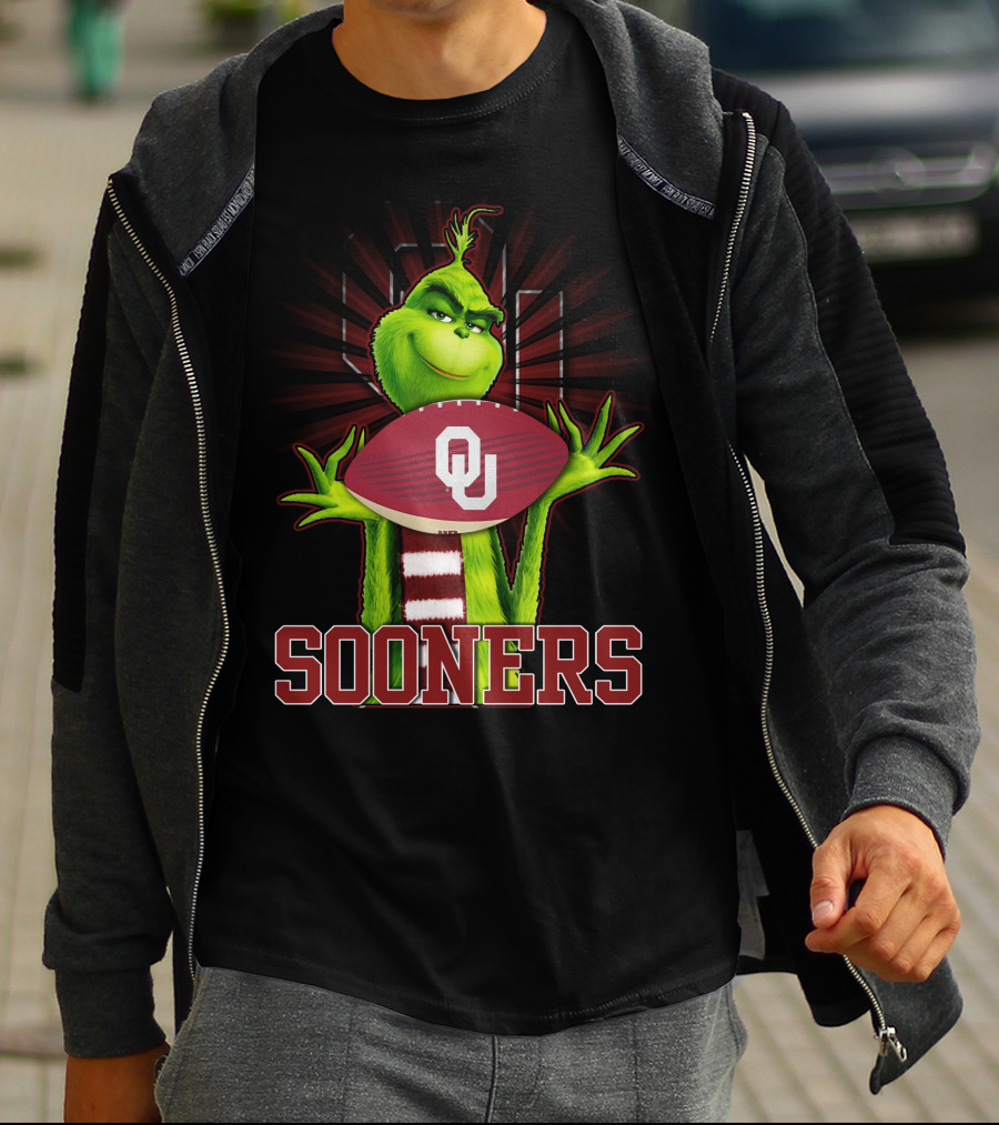 Grinch OU Sooners Football T-Shirt