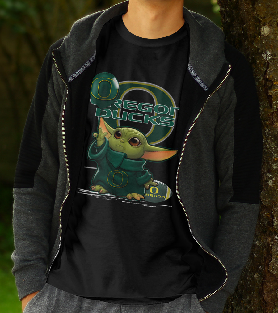 Yoda Oregon Ducks Football Mascot T-Shirt