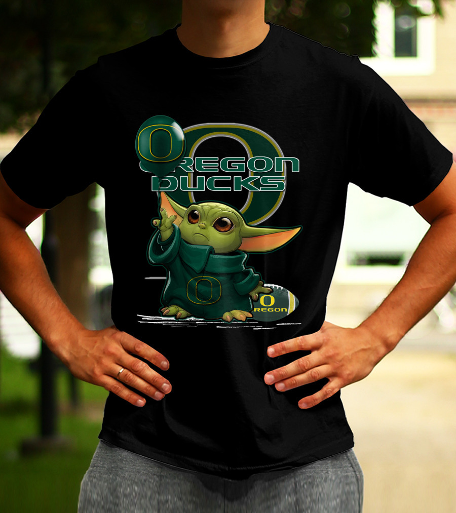 Yoda Oregon Ducks Football Mascot T-Shirt