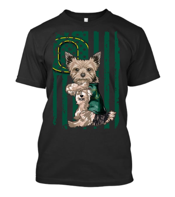Yorkshire Terrier I Love Mom Oregon Ducks T-Shirt