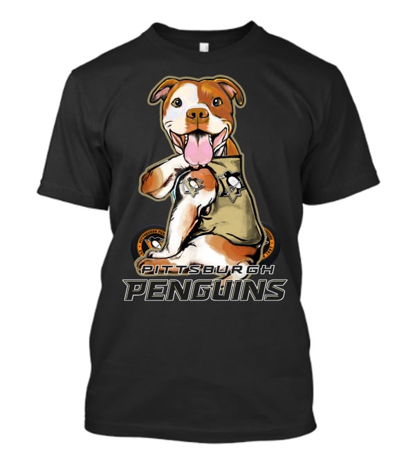 Pittsburgh Penguins Pitbull Hockey Team Fan T-Shirt