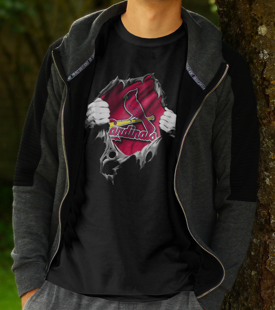 St. Louis Cardinals Torn Jersey T-Shirt