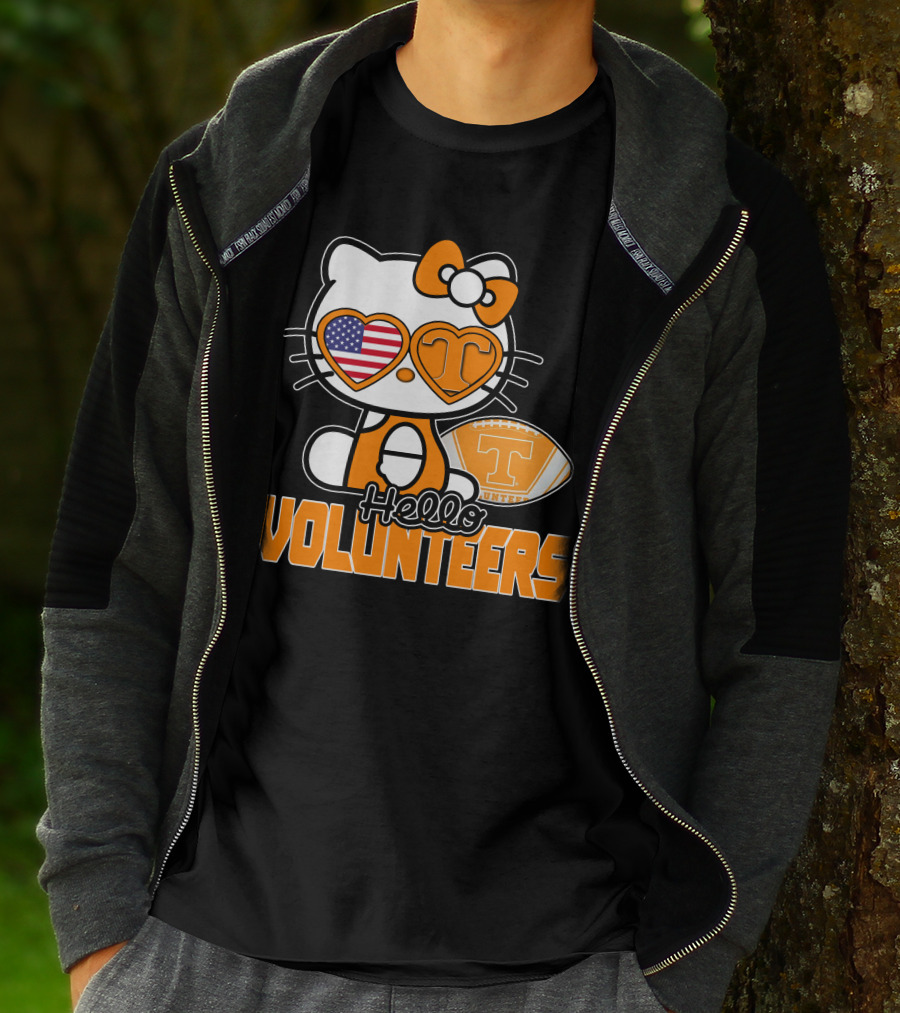 Hello Kitty Tennessee Volunteers Football USA T-Shirt