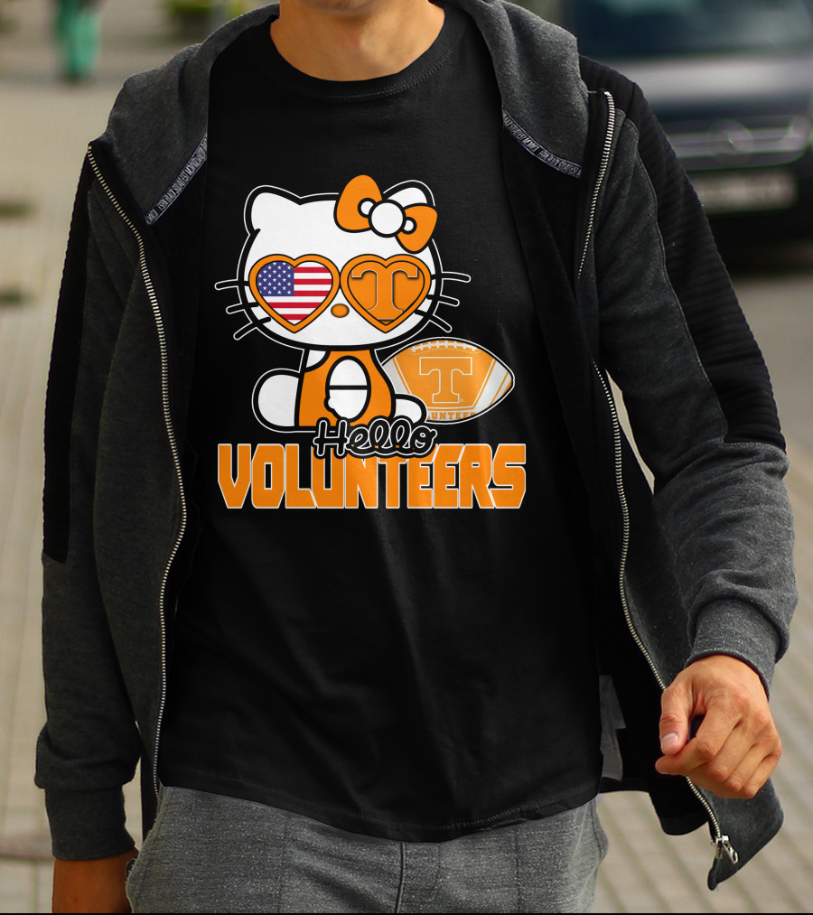 Hello Kitty Tennessee Volunteers Football USA T-Shirt