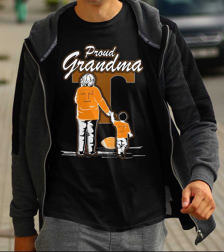 Proud Grandma Tennessee Volunteers Football T-Shirt