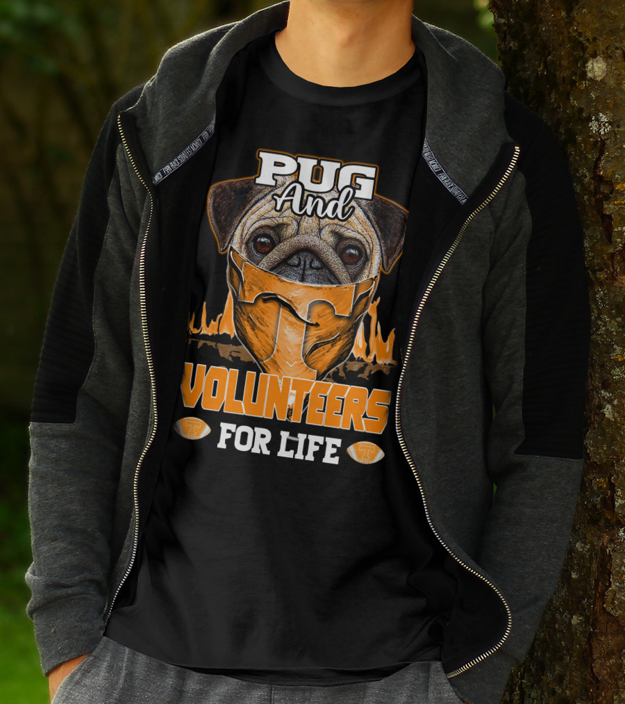 Pug And Volunteers For Life Tennessee T-Shirt