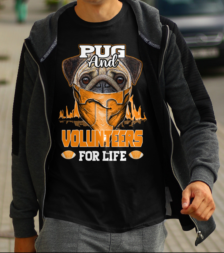 Pug And Volunteers For Life Tennessee T-Shirt