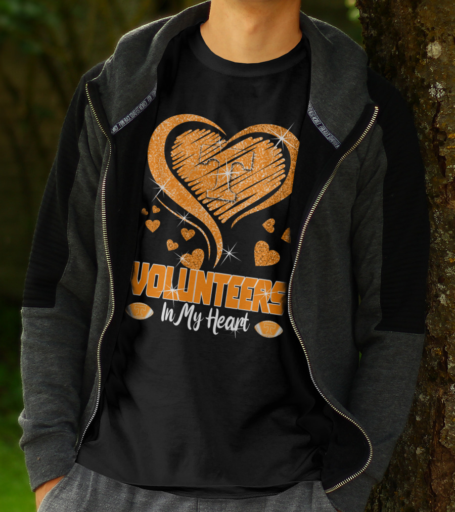 Tennessee Volunteers Orange Heart With T Logo In My Heart T-Shirt