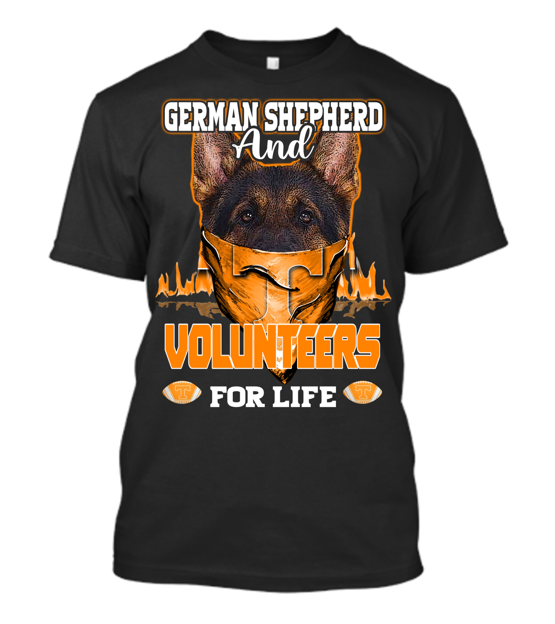 German Shepherd And Volunteers For Life T-Shirt