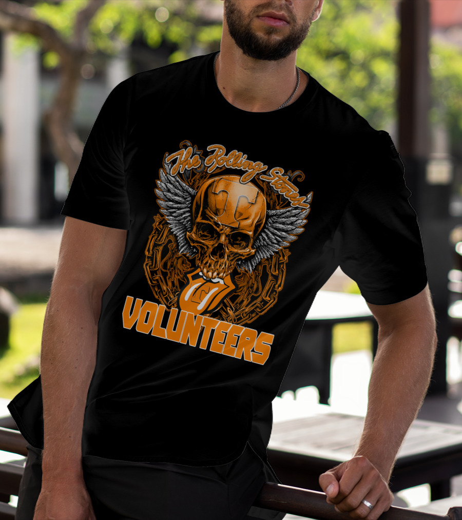 The Rolling Stones Volunteers Skull With Wings And Tennessee T-Shirt