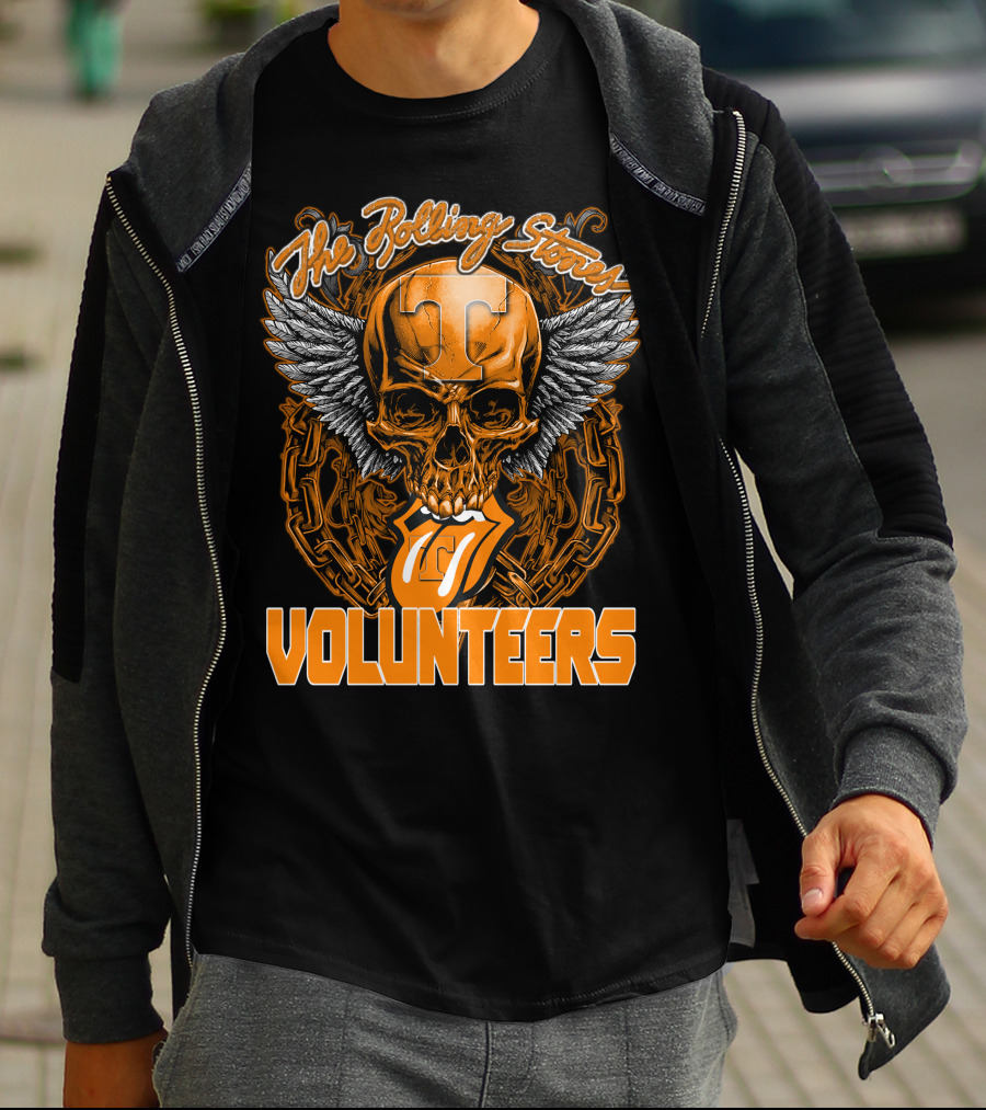 The Rolling Stones Volunteers Skull With Wings And Tennessee T-Shirt