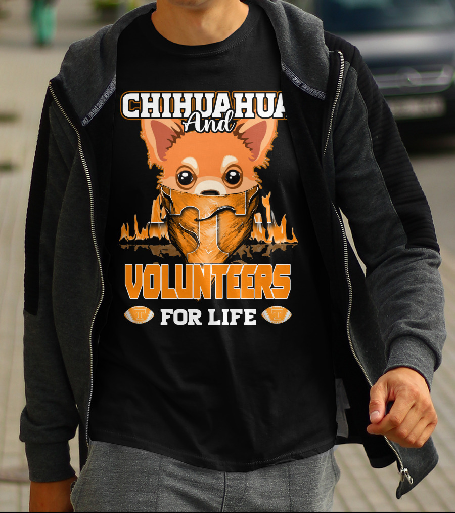 Chihuahua And Volunteers For Life Tennessee T-Shirt