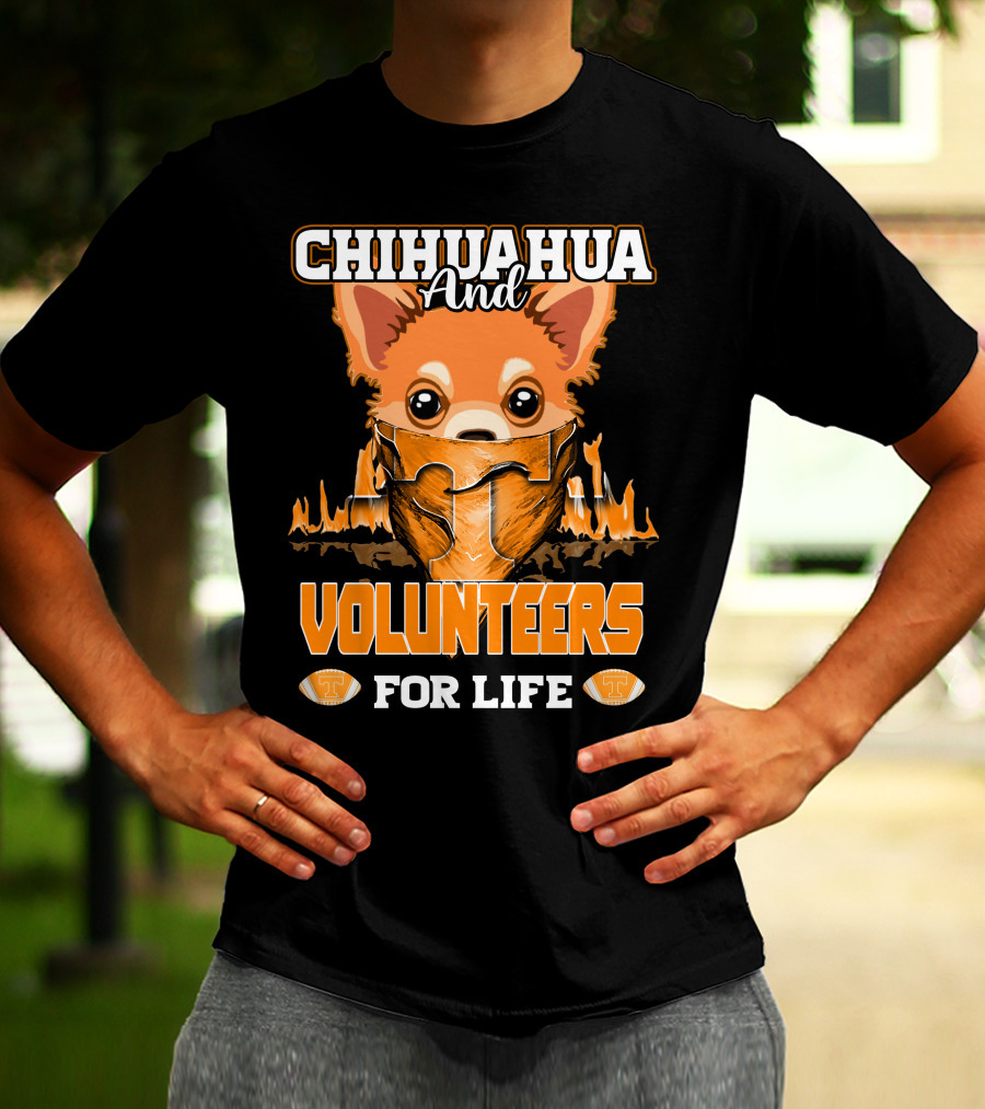 Chihuahua And Volunteers For Life Tennessee T-Shirt