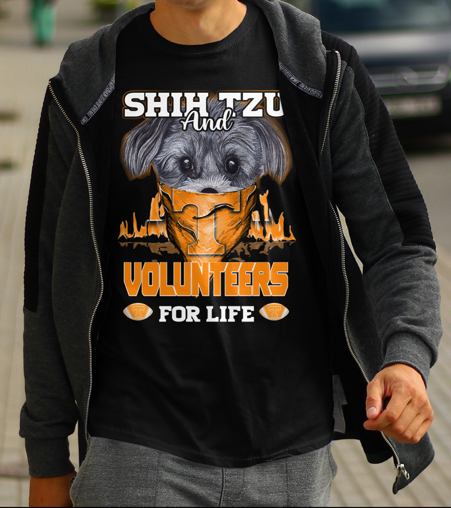 Shih Tzu And Volunteers For Life Tennessee Volunteers T-Shirt
