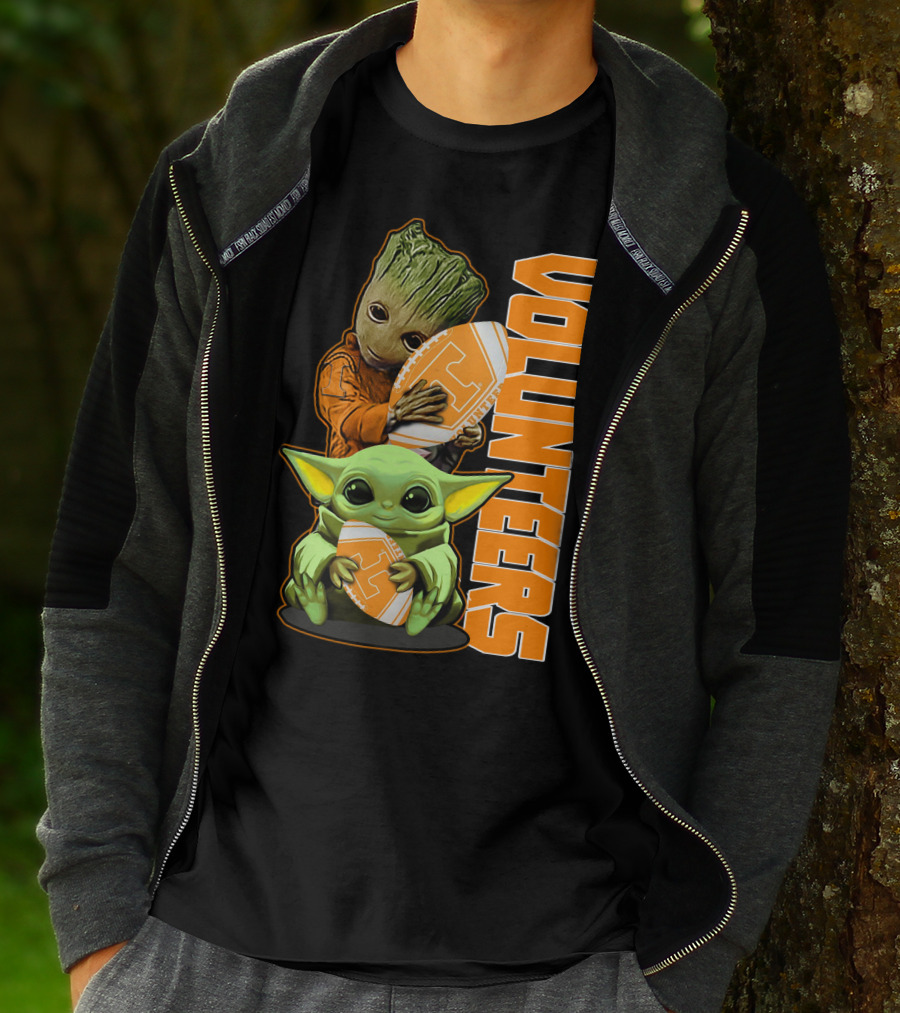 Grzd Volunteers Football Baby Alien Tree Character T-Shirt