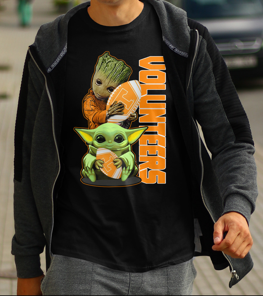 Grzd Volunteers Football Baby Alien Tree Character T-Shirt