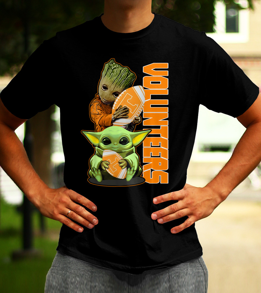 Grzd Volunteers Football Baby Alien Tree Character T-Shirt