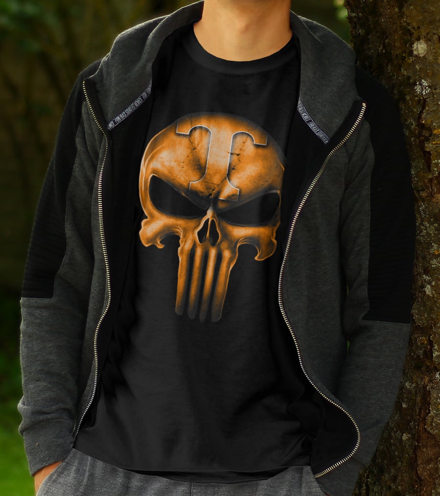 Skull T Logo Tennessee Volunteers T-Shirt