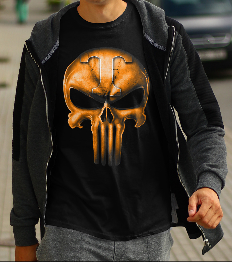 Skull T Logo Tennessee Volunteers T-Shirt