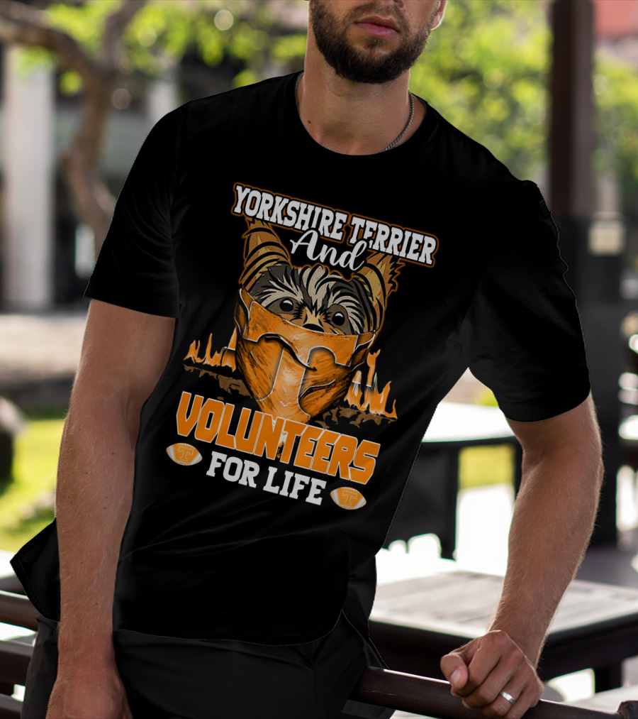 Yorkshire Terrier And Volunteers For Life T-Shirt