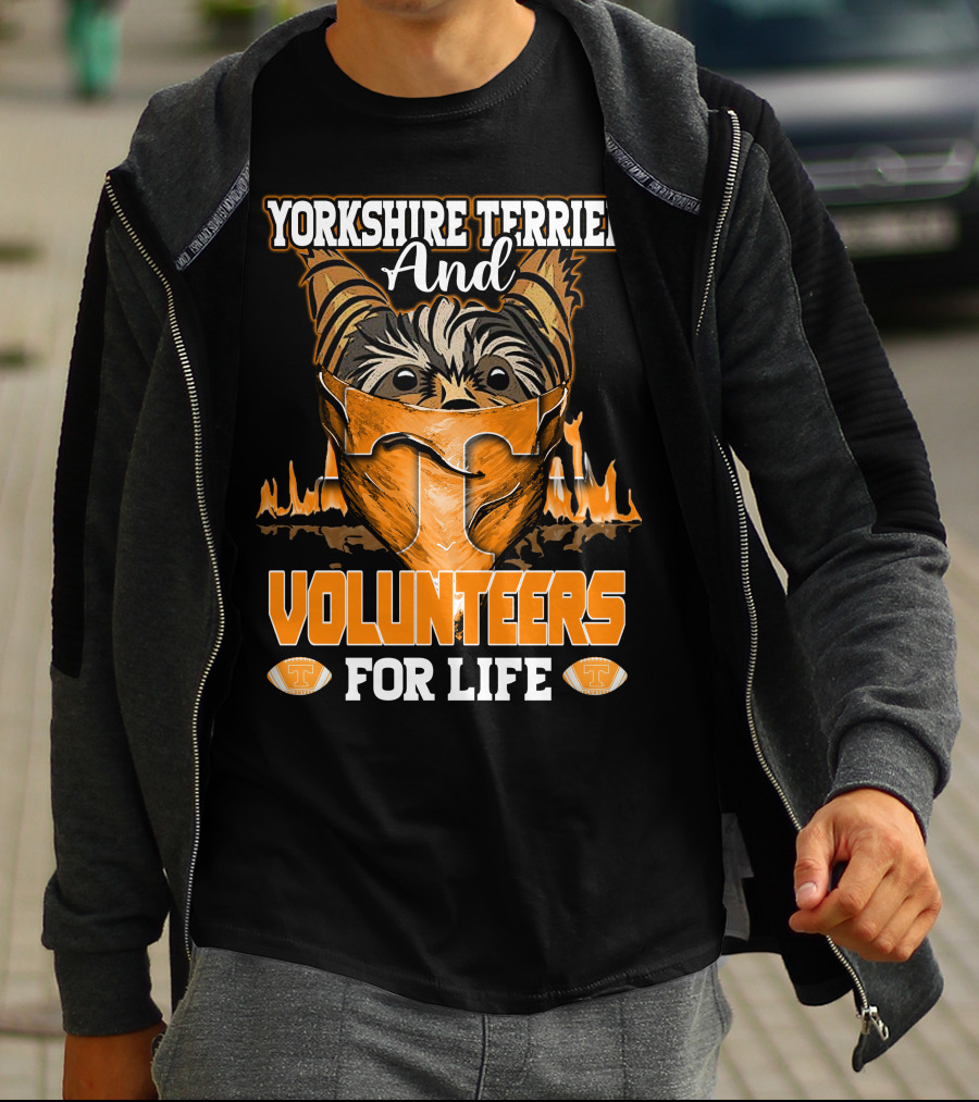 Yorkshire Terrier And Volunteers For Life T-Shirt
