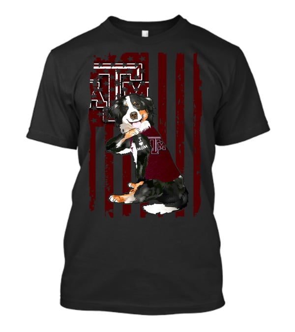 Border Collie I Mom Texas A&M Aggies T-Shirt