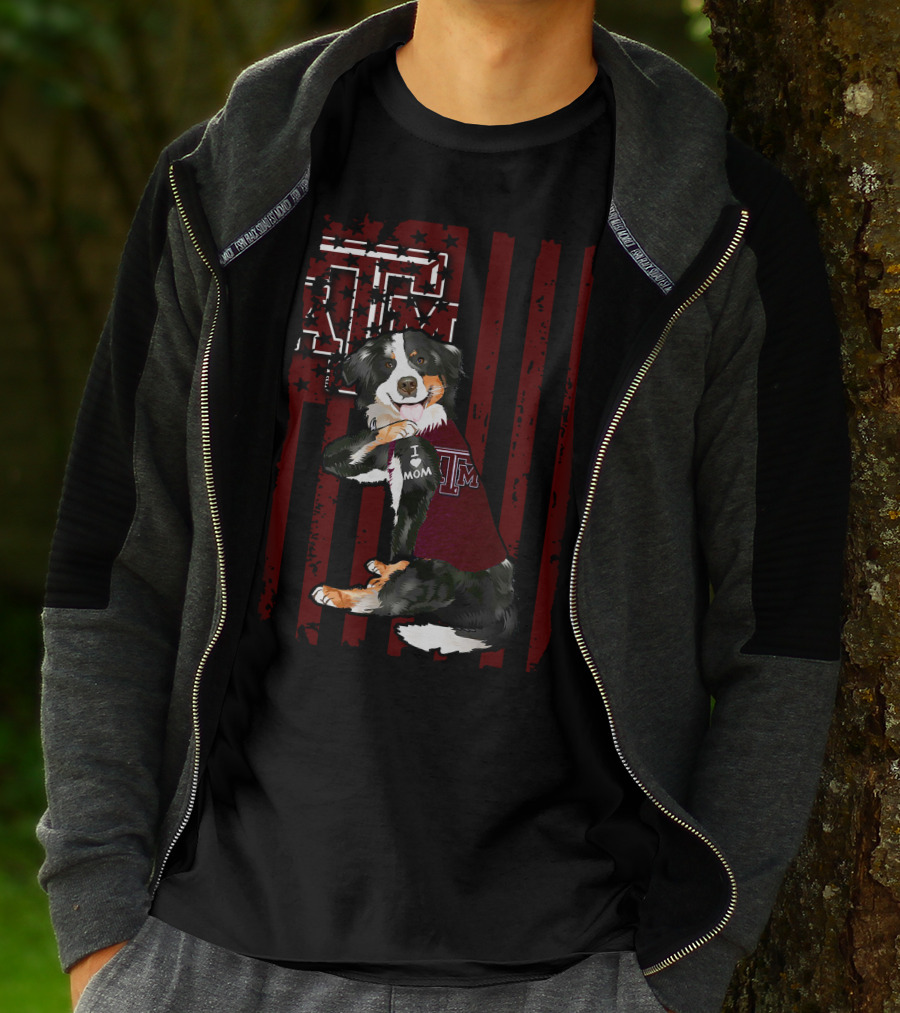 Border Collie I Mom Texas A&M Aggies T-Shirt