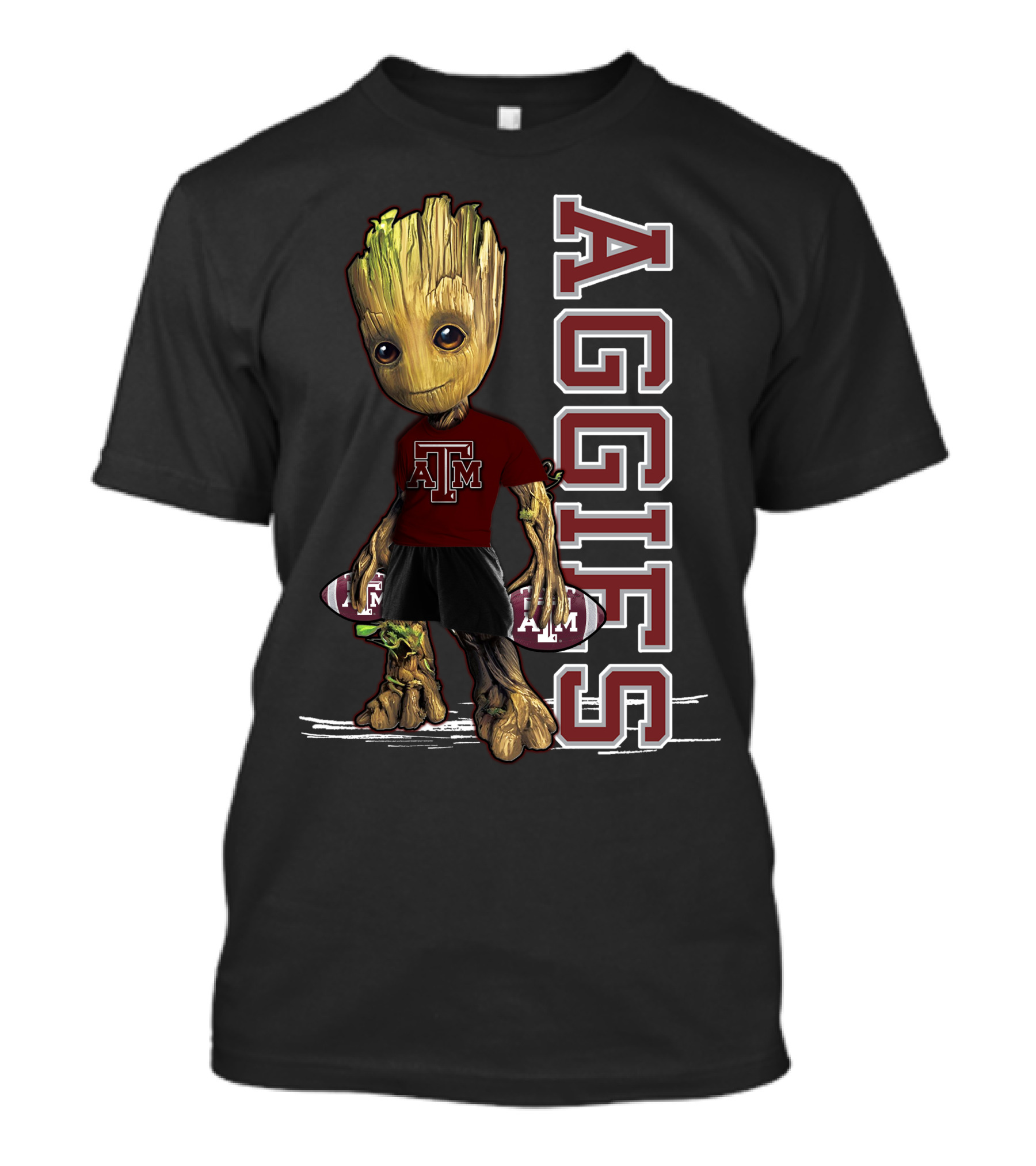 Groot Texas A&M Aggies Football Fan T-Shirt