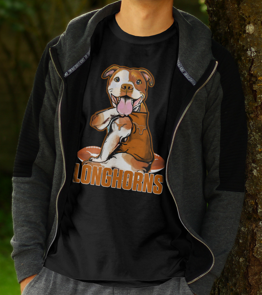 Longhorns Football Pitbull Texas Longhorns T-Shirt
