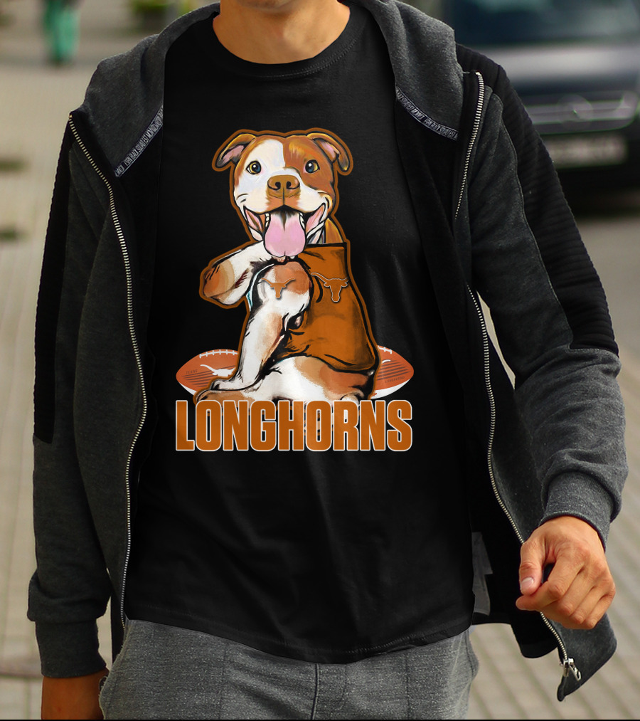 Longhorns Football Pitbull Texas Longhorns T-Shirt