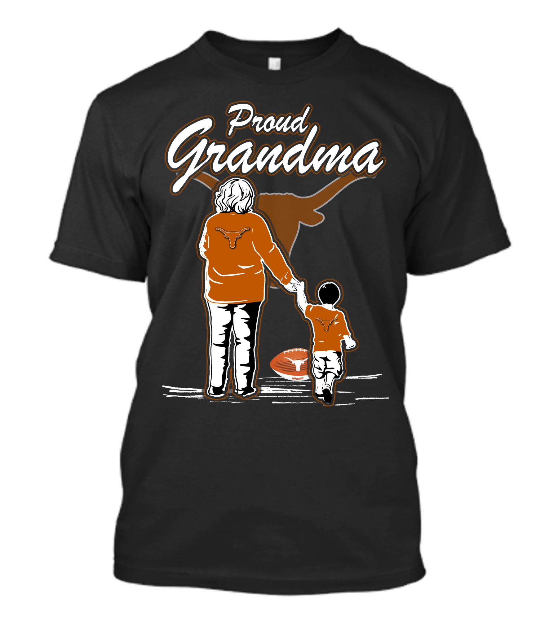 Proud Grandma Texas Longhorns Football Family T-Shirt