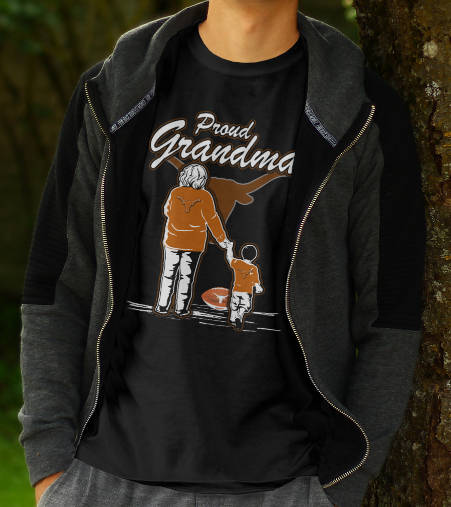 Proud Grandma Texas Longhorns Football Family T-Shirt