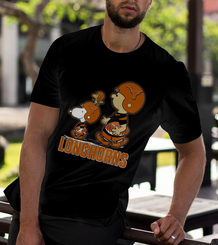 Texas Longhorns Snpfootball Peanuts Football Players T-Shirt
