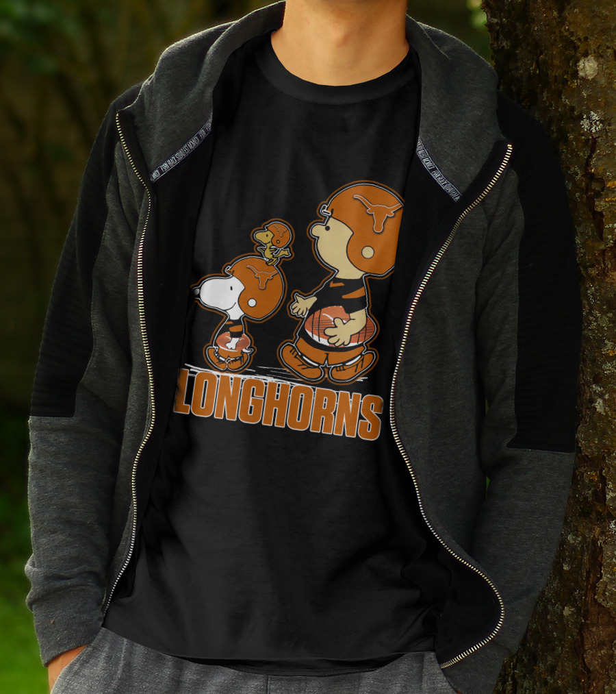 Texas Longhorns Snpfootball Peanuts Football Players T-Shirt