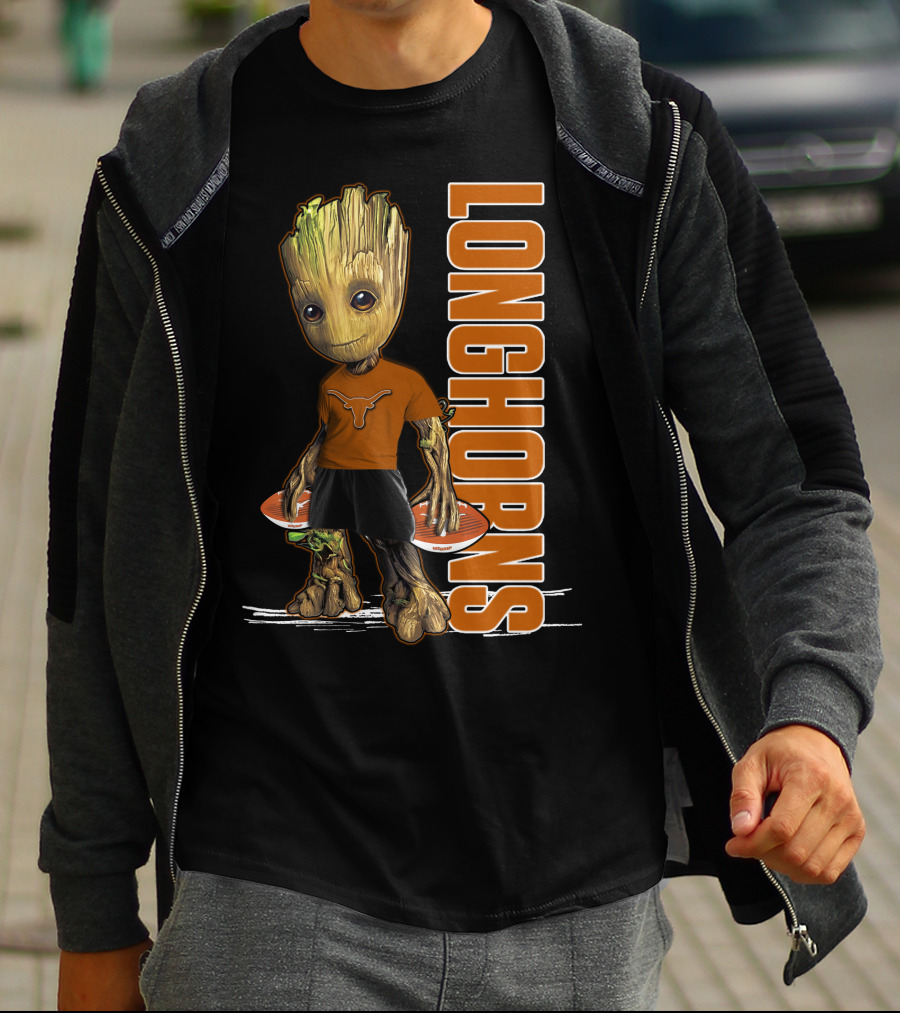 Groot Longhorns Texas Fan Mashup T-Shirt