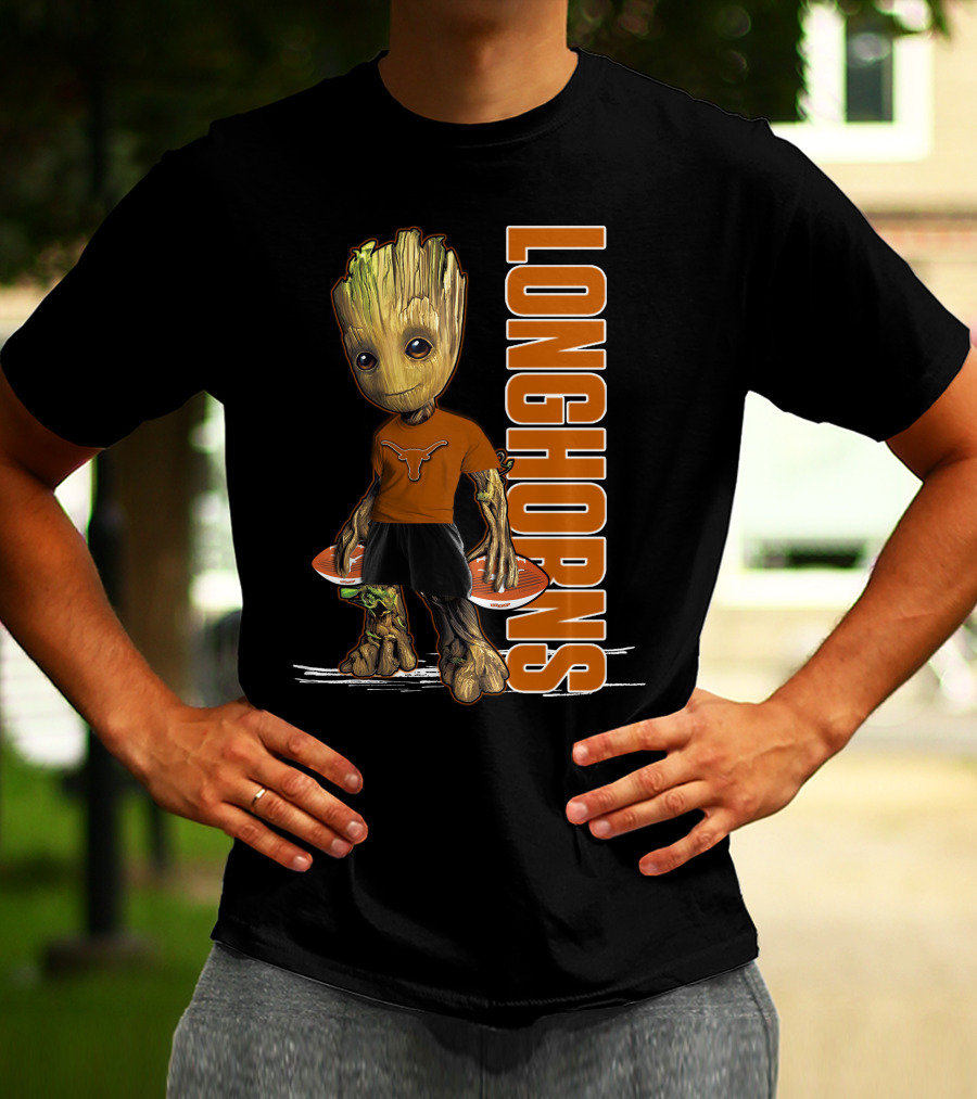 Groot Longhorns Texas Fan Mashup T-Shirt