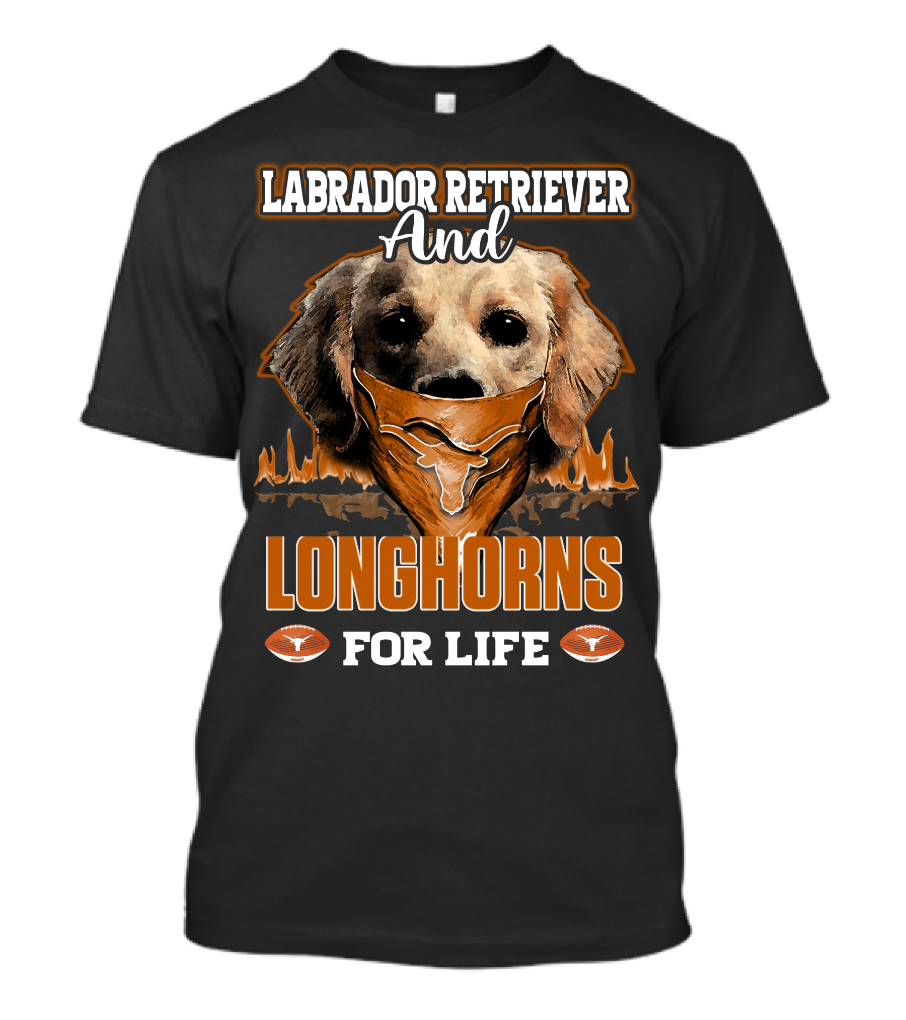 Labrador Retriever And Longhorns For Life T-Shirt