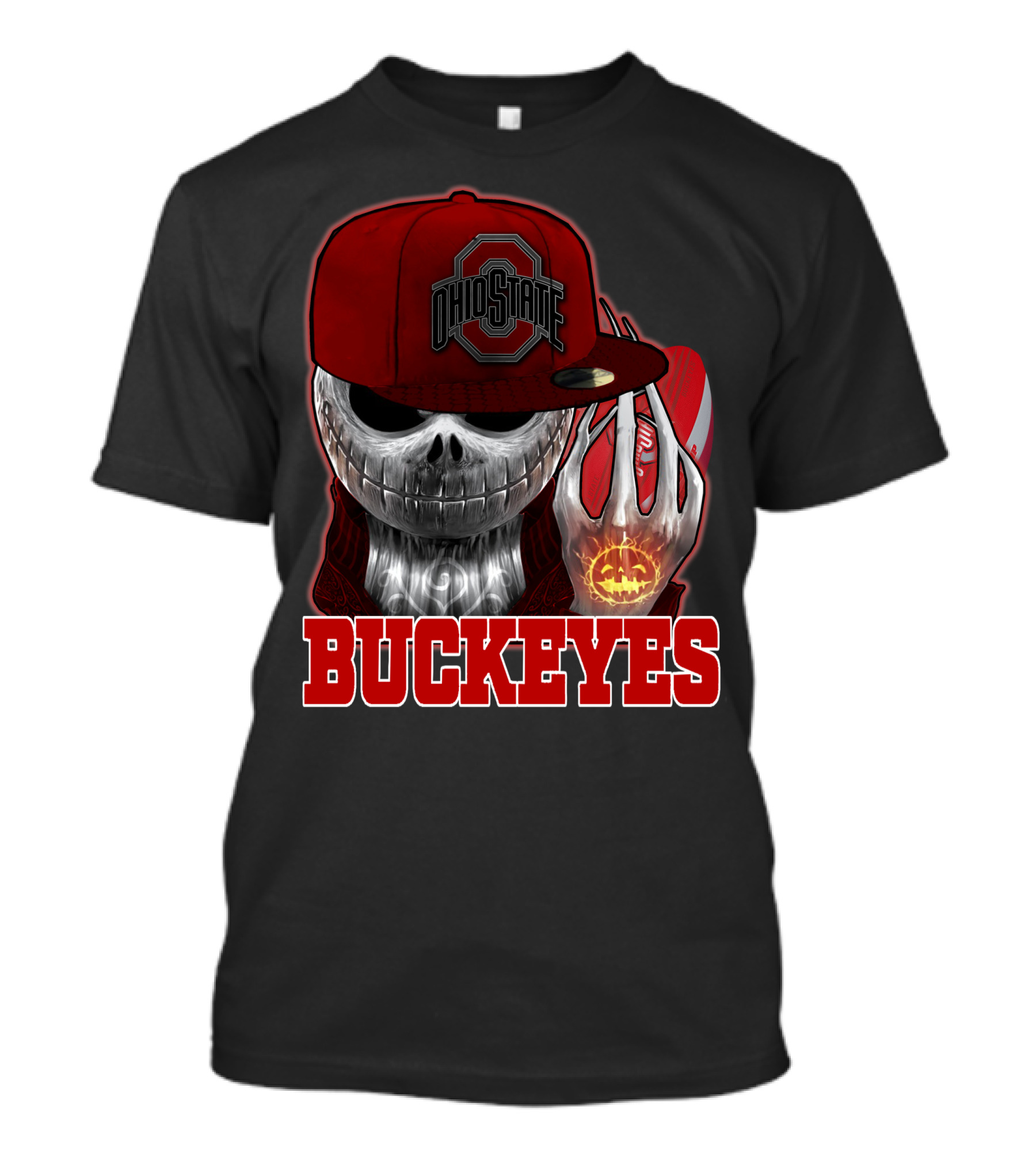 Jackskull Ohio State Buckeyes Football Fan Gear T-Shirt