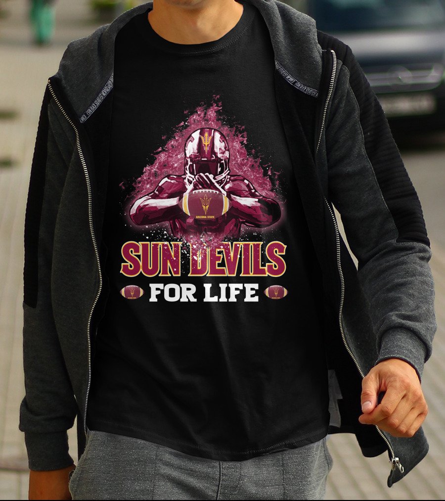 Sun Devils For Life Arizona State Football T-Shirt